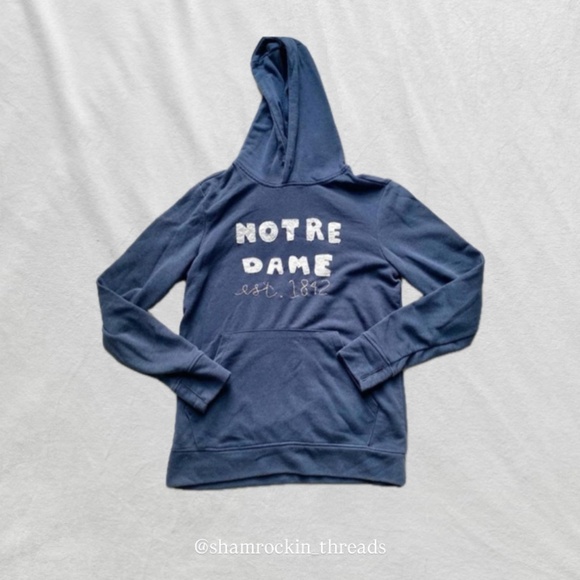 Notre Dame patchwork quilted embroidered hoodie - Picture 1 of 7